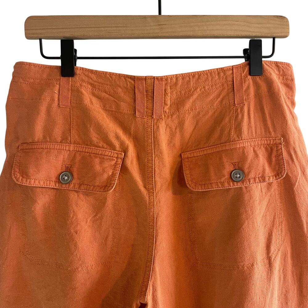 Pilcro Coral Linen Blend Bermuda Summer Shorts size 6 - Picture 6 of 7